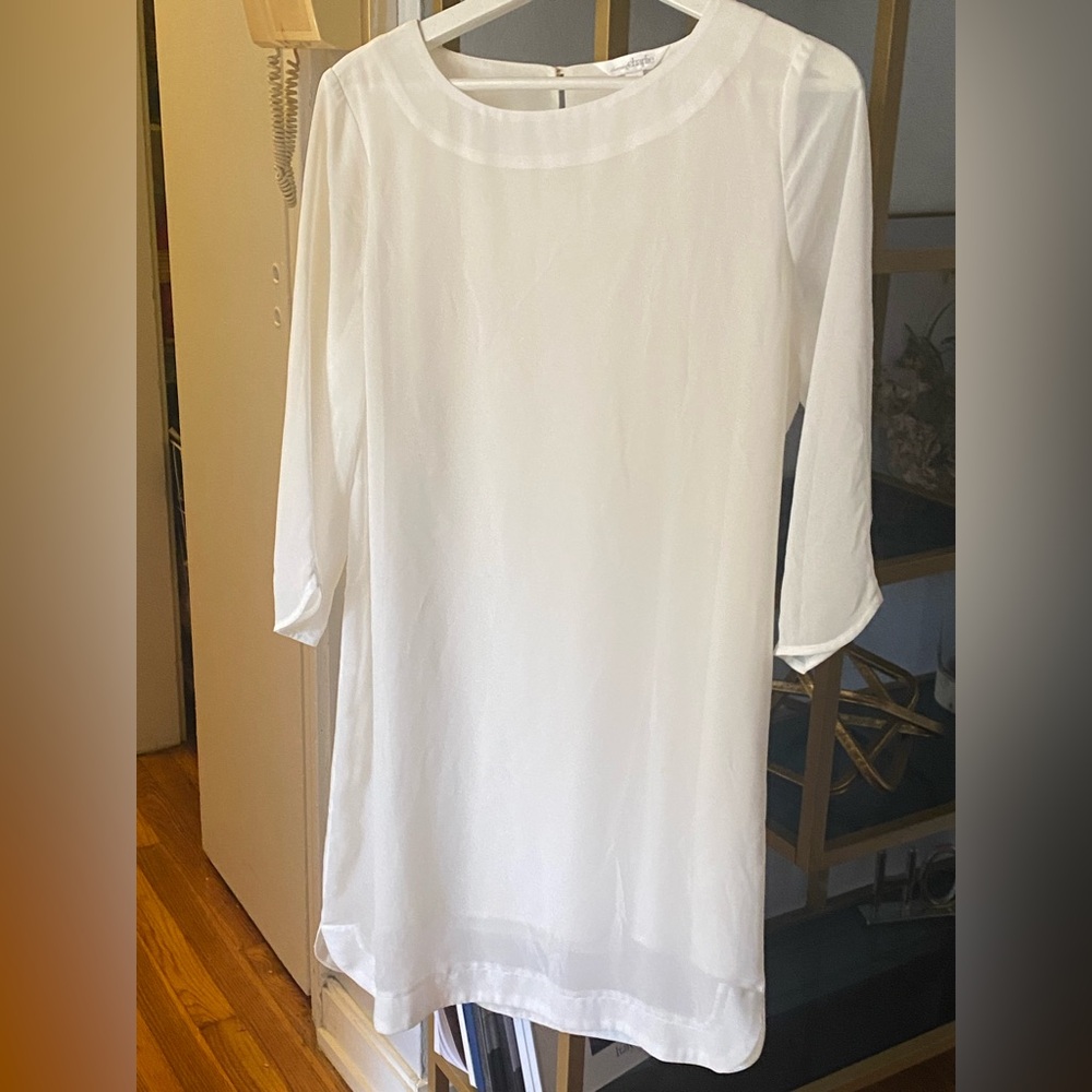 Charming Charlie Classic White Tunic